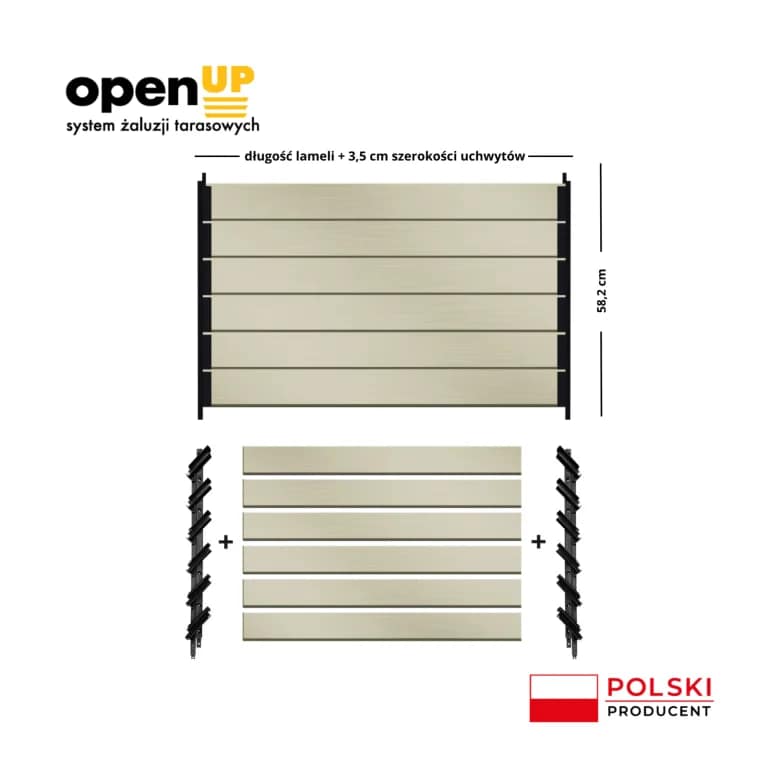 Ruchome lamele ALUMINIOWE MALOWANE PIONOWE - obrazek 2