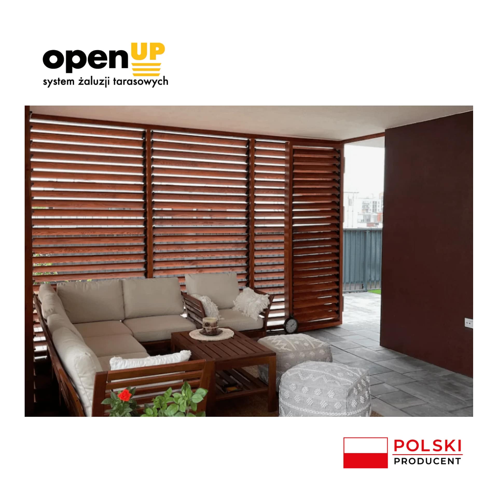 Żaluzje tarasowe DREWNO MALOWANE - obrazek 4